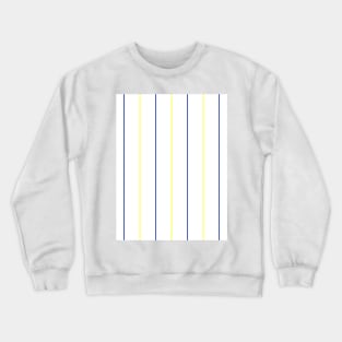 Leeds Retro 1981 Home White Blue & Yellow Pinstripes Crewneck Sweatshirt